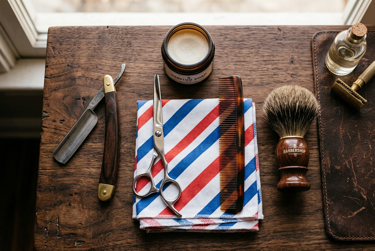 Barberverktøy og utstyr hos Leyan Frisør